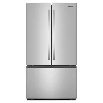 Whirlpool Standard-Depth 31-cu ft 36-in Wide French Door Refrigerator with Ice Maker ( Fingerprint Resistant Stainless Finish ) ENERGY STAR Certified Model# WRFF3136SZ A19-53 by Scratch-n-Dent Depot