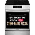 Frigidaire Gallery Stone-Baked Pizza 30-in 5 burners 6.2-cu ft , Air Fry Convection Oven Slide-In Single Induction Range ( Smudge-Proof Stainless Steel ) Model# GCFI3070BF by Smiths Appliance & Furniture