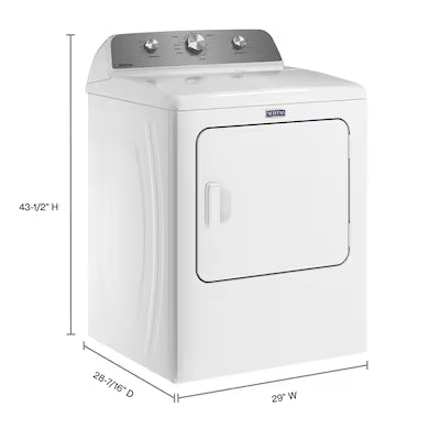 Maytag 7.0-cu ft Vented Gas Dryer ( White ) Model# MGD4500MW by Scratch N Dent Depot