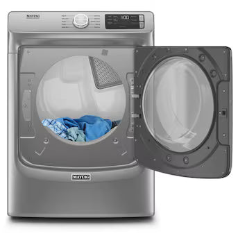 Maytag 7.3-cu ft Stackable Vented Electric Dryer ( Metallic Slate ) Model# MED5630HC A19-18 by Scratch-n-Dent Depot