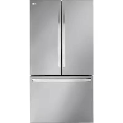 LG Counter-Depth MAX 26.5-cu ft 3 -Door 36-in Wide with Ice Maker ( Stainless Steel ) ENERGY STAR Certified Model# LRFLC2706S by Smiths Appliance & Furniture