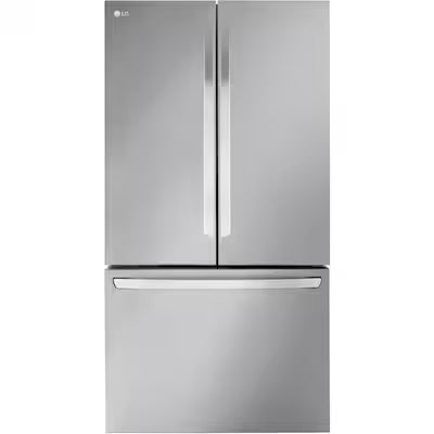 LG Counter-Depth MAX 26.5-cu ft 3 -Door 36-in Wide with Ice Maker ( Stainless Steel ) ENERGY STAR Certified Model# LRFLC2706S by Scratch N Dent Depot