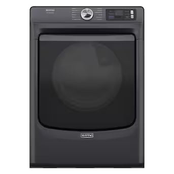 Maytag Pet Pro 7.4-cu ft Stackable Vented Electric Dryer with Steam Cycle ( Midnight Steel ) Model# MED7020RF A19-30 by Scratch-n-Dent Depot