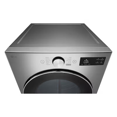 LG 7.4-cu ft Stackable Vented Gas Dryer with Steam Cycle ( Graphite Steel ) Model# DLGX5801V by Scratch N Dent Depot