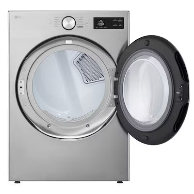 LG 7.4-cu ft Stackable Vented Gas Dryer with Steam Cycle ( Graphite Steel ) Model# DLGX5801V by Scratch N Dent Depot