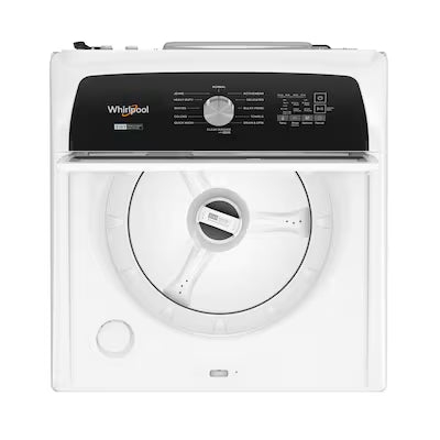 Whirlpool Customize Washes 2 in 1 Removable Agitator High Efficiency 2-Piece Removable Agitator Large ( 4.7-cu ft ) Top-Load Washer ( White ) Model# WTW5057LW by Scratch N Dent Depot