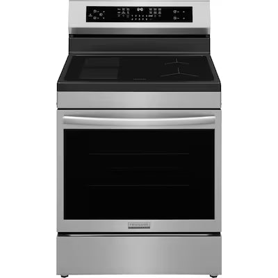 Frigidaire Gallery 30 in. 4 Burner Elements Free-Standing Induction Range in Stainless Steel with Air Fry Model# GCRI306HBF