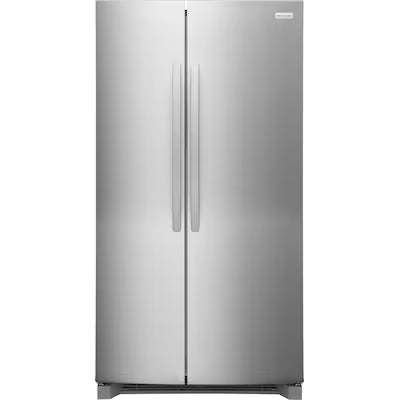 Frigidaire 26.4-cu ft Standard-Depth 36-in Wide Side-by-Side Refrigerator ( Stainless Steel ) ENERGY STAR Certified Model# FRSN2610AF by Scratch N Dent Depot