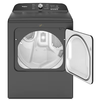 Whirlpool 7-cu ft Vented Gas Dryer with Steam Cycle ( Volcano Black ) Model# WGD6150PB by Scratch N Dent Depot