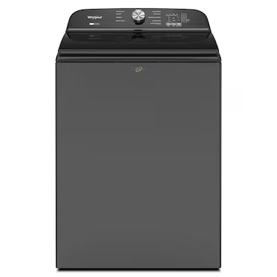 Whirlpool High Efficiency 2-Piece Removable Agitator Extra Large ( 5.2-cu ft ) Top-Load Washer ( Volcano Black ) Model# WTW6157PB by Scratch N Dent Depot