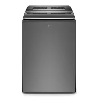 Whirlpool Smart Capable w/Load and Go High Efficiency 2-Piece Removable Agitator Extra Large ( 5.3-cu ft ) Top-Load Washer ( Chrome Shadow ) Model# WTW8127LC A19-35 by Scratch-n-Dent Depot