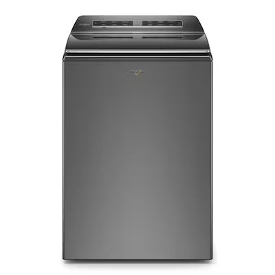 Whirlpool Smart Capable w/Load and Go High Efficiency 2-piece removable agitator Extra Large ( 5.3-cu ft ) Top-Load Washer ( Chrome Shadow )