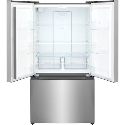 Frigidaire Counter-Depth 19.9-cu ft 3 -Door 35.5-in Wide French Door Refrigerator with Ice Maker with Water Dispenser ( Fingerprint Resistant Stainless Steel Look ) Model# FRFG2011AV by Scratch N Dent Depot