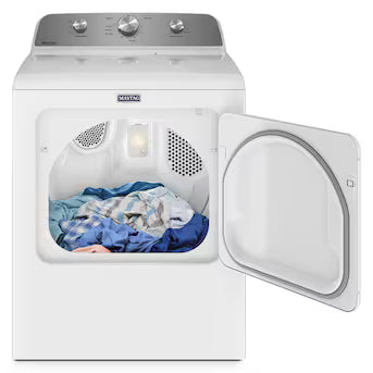 Maytag Wrinkle Prevent 7.0-cu ft Vented Electric Dryer ( White ) Model# MED4500MW A19-11 by Scratch-n-Dent Depot