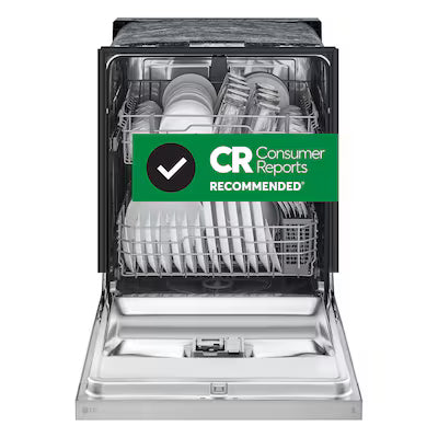 LG 24-in Front Control Built-in Dishwasher ( Stainless Steel Look ) , NeveRust Stainless Steel Tub and AutoLeak Detection , 52-Decibel Model# LDFC2423V by Scratch-n-Dent Depot