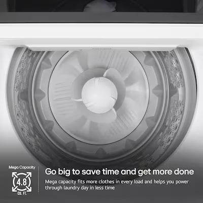 LG Agitator Medium ( 4.8-cu ft ) Top-Load Washer ( Alpine White ) Model# WT8205CW