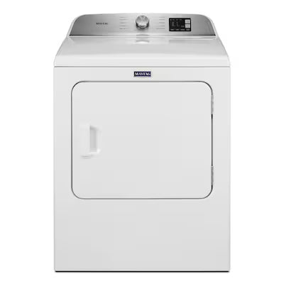 Maytag 7.0-cu ft Vented Electric Dryer ( White ) Model# MED6200KW A14-51 by Scratch-n-Dent Depot