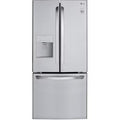 LG Standard-Depth 21.8-cu ft 3 -Door 30-in Wide with Ice Maker ( Stainless Steel ) ENERGY STAR Certified Model# LFDS22520S by Scratch N Dent Depot