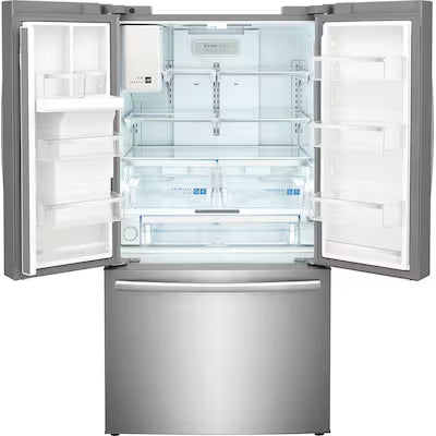 Frigidaire Gallery Standard-Depth 27.8-cu ft 3 -Door 36-in Wide French Door Refrigerator with Dual Ice Maker with Water and Ice Dispenser ( Fingerprint Resistant Stainless Steel ) ENERGY STAR Certified Model# GRFS2853AF by Scratch N Dent Depot