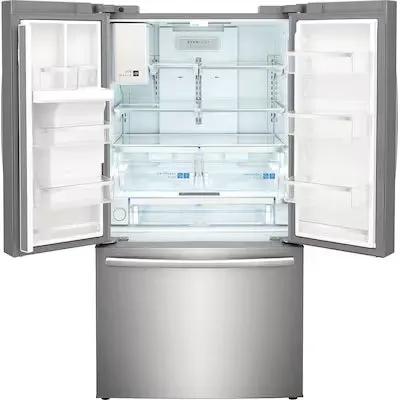 Frigidaire Gallery Standard-Depth 27.8-cu ft 3 -Door 36-in Wide French Door Refrigerator with Dual Ice Maker with Water and Ice Dispenser ( Fingerprint Resistant Stainless Steel ) ENERGY STAR Certified Model# GRFS2853AF by Smiths Appliance & Furniture
