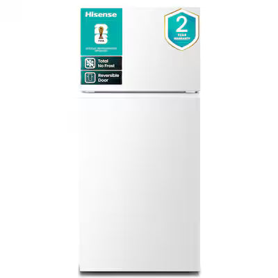 Hisense 18-cu ft Standard-Depth 30-in Wide Top-Freezer Refrigerator ( White ) Garage Ready ENERGY STAR Certified