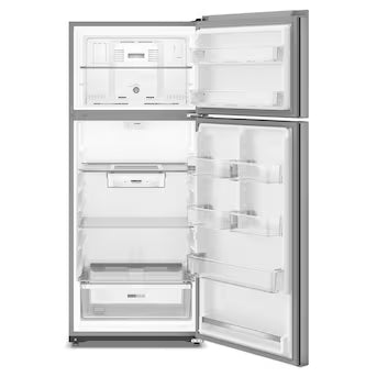 Whirlpool 28-inch Wide Top Freezer Refrigerator with Total Coverage Cooling- 18.0 Cu Ft Model# WRTX5118TZ A19-22 by Scratch-n-Dent Depot