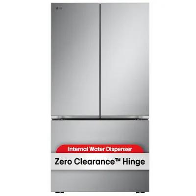 LG Counter-Depth Zero Clearance 25.1-cu ft 3 -Door 36-in Wide with Ice Maker ( PrintProof Stainless Steel ) ENERGY STAR Certified Model# LF25Z6211S