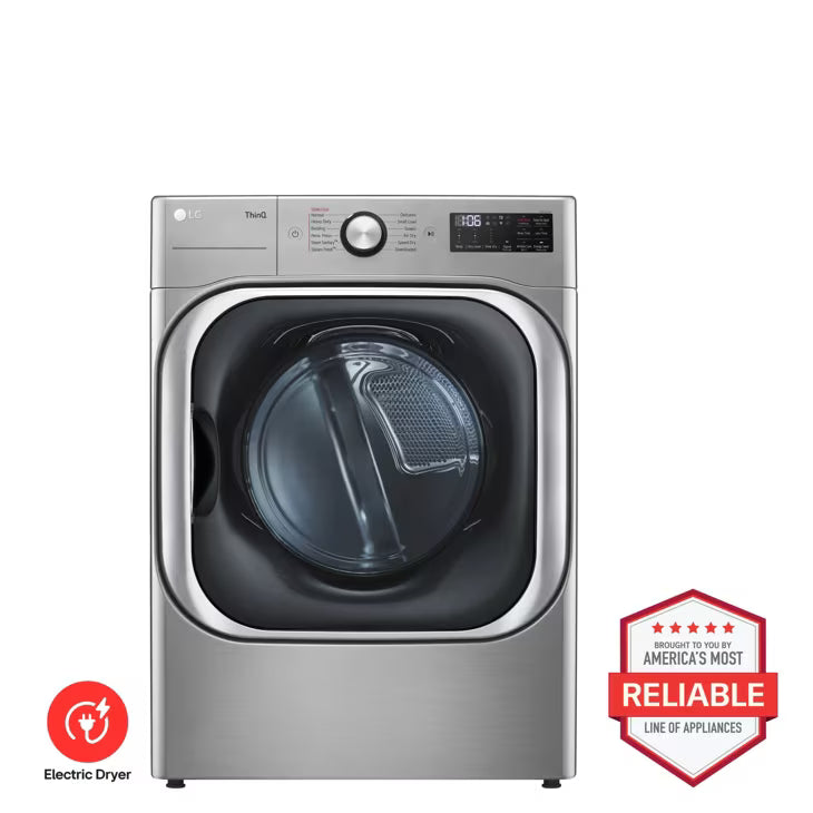 LG TurboSteam 9-cu ft Stackable Vented Electric Dryer with Steam Cycle Model# DLEX8980V 6010-18 by Scratch-n-Dent Depot