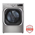 LG TurboSteam 9-cu ft Stackable Vented Electric Dryer with Steam Cycle ( Graphite Steel ) Model# DLEX8980V by Smiths Appliance & Furniture