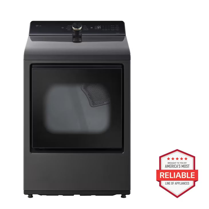 LG 7.3-cu ft Vented Gas Dryer ( Matte Black ) Model# DLG8481LE