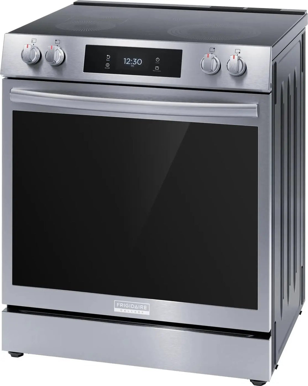 Frigidaire Gallery 30 in. 6.2 cu.ft. 5 Burner Element Slide-In Electric Range with Total Convection & Air Fry in SmudgeProof Stainless Model# GCFE306CBF by Smiths Appliance & Furniture