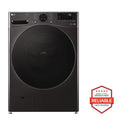 LG TurboWash 360 High Efficiency Stackable Medium ( 4.5-cu ft ) Front-Load Washer with Steam Cycle ( Black Steel ) Model# WM4080HBA by Smiths Appliance & Furniture