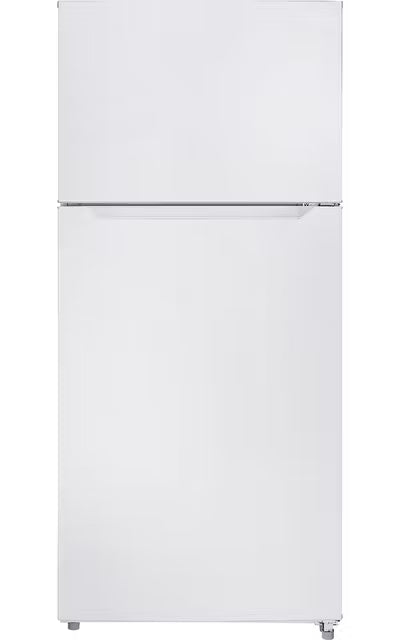 NEW  Crosley Conservator 18.5 Cu. Ft. Top Freezer Refrigerator with Pocket Handles and Glass Shelves (White) Model# GRMH185AW