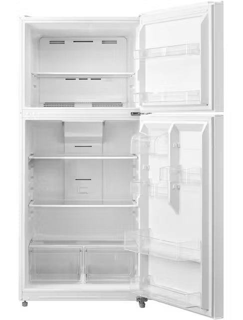 NEW  Crosley Conservator 18.5 Cu. Ft. Top Freezer Refrigerator with Pocket Handles and Glass Shelves (White) Model# GRMH185AW