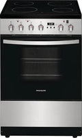 Frigidaire 24-in Glass Top 4 burners 1.9-cu ft Convection Oven Slide-In Electric Range Stainless Steel ) Model# FCFE2425AS by Scratch-n-Dent Depot