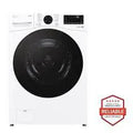 LG TurboWash 360 High Efficiency Stackable Medium ( 4.5-cu ft ) Front-Load Washer with Steam Cycle ( White ) Model# WM4080HWA by Scratch N Dent Depot