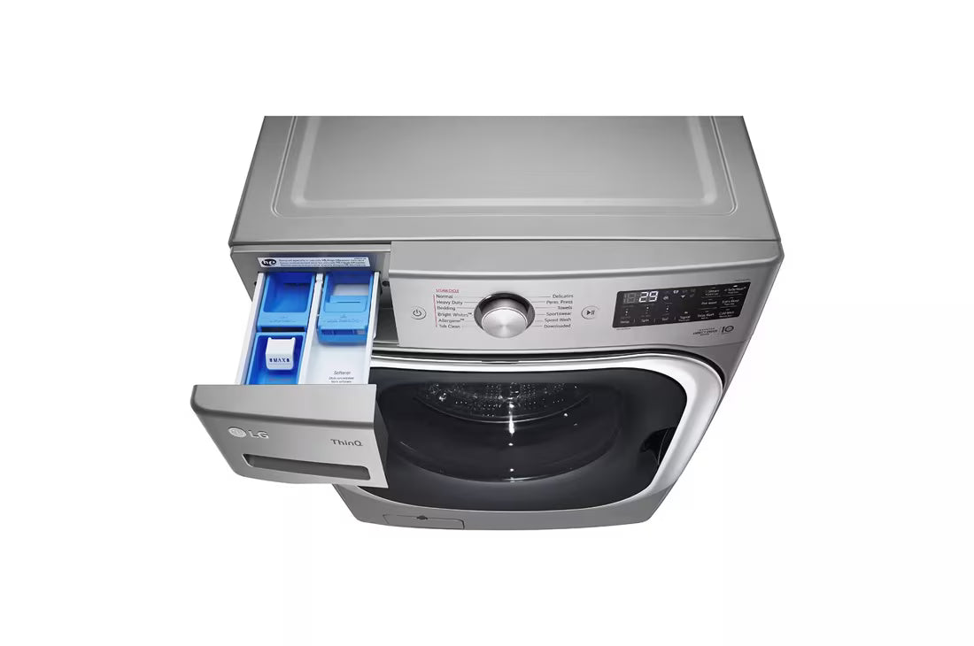 LG TurboWash High Efficiency Stackable Large ( 5.2-cu ft ) Front-Load Washer with Steam Cycle ( Graphite Steel ) Model# WM8980HVA by Smiths Appliance & Furniture