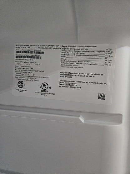 Frigidaire 18.3-cu ft Top-Freezer Refrigerator ( White ) Garage Ready Model# FFTR1835VW