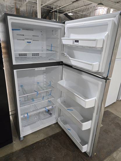 Frigidaire 18.3-cu ft Top-Freezer Refrigerator ( Stainless Steel ) Garage Ready Model# FFTR1835VS