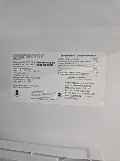 Frigidaire Gallery Standard-Depth 27.8-cu ft 3 -Door French Door Refrigerator with Dual Ice Maker with Water and Ice Dispenser ( Fingerprint Resistant Stainless Steel ) ENERGY STAR Certified Model# GRFS2853AF